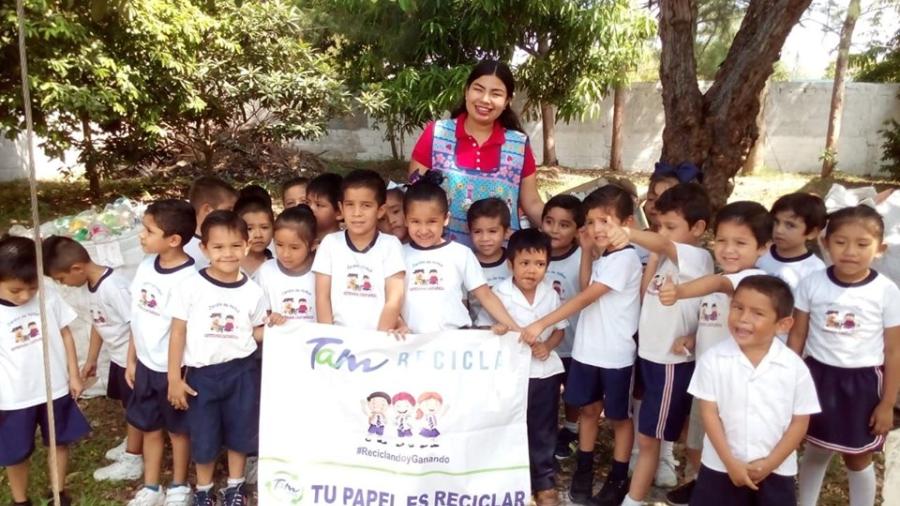 Obtienen escuelas participantes en TAM Recicla recursos adicionales para infraestructura