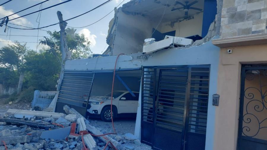 Guardia Estatal brinda seguridad ante explosión de tanque de gas