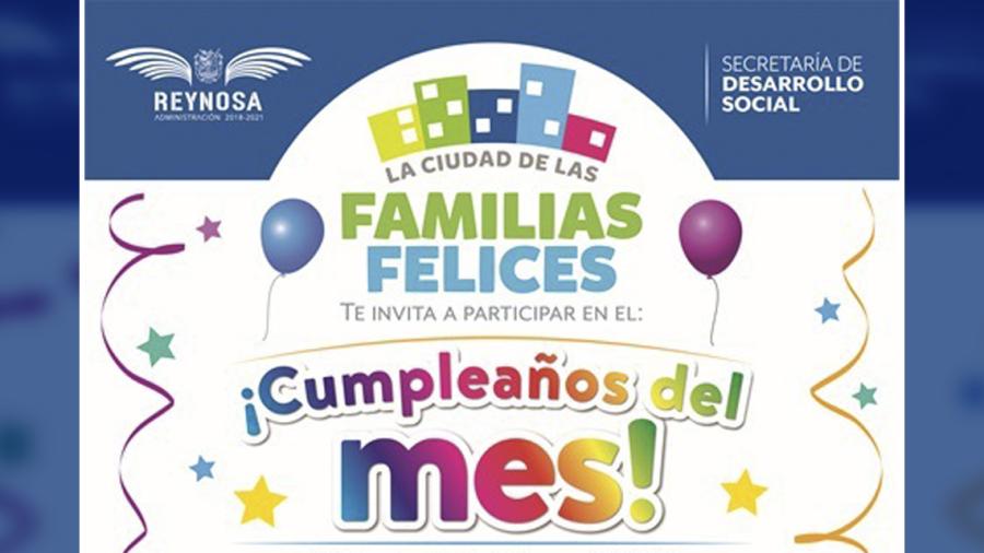 Invita ayuntamiento a festejar los “¡Cumpleaños del mes!”