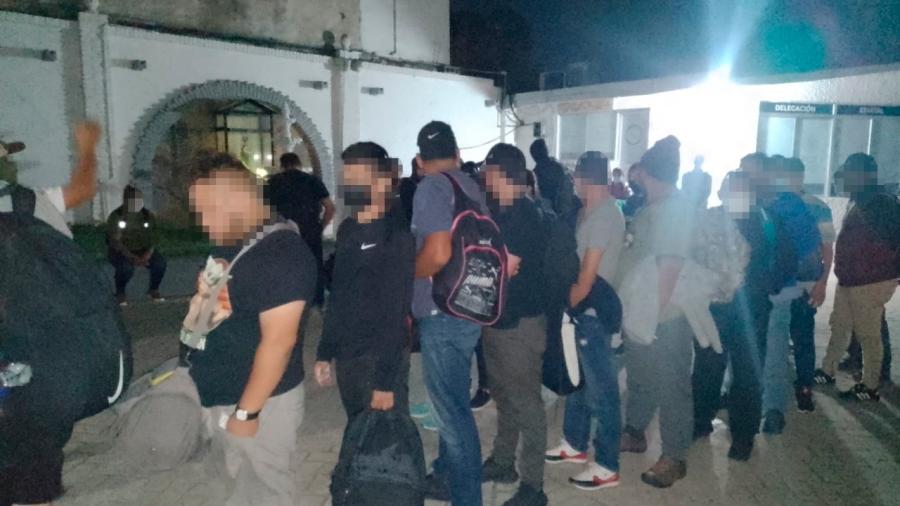 Rescatan a 54 personas migrantes en el municipio de Altamira 