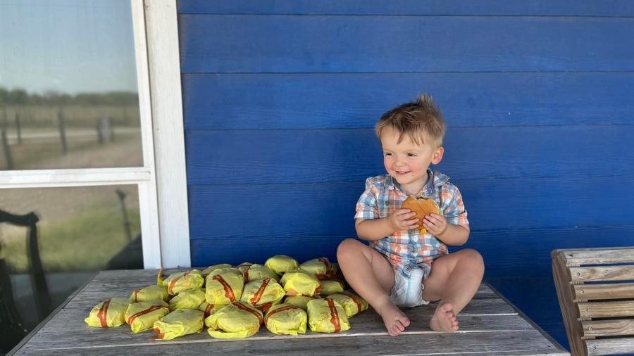 Niño de 2 años compra 32 hamburguesas por internet