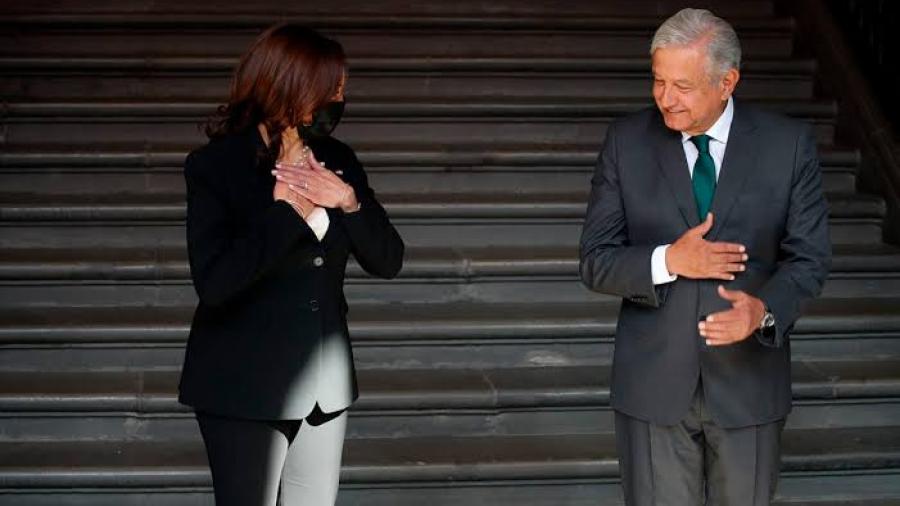 Apertura de frontera fue tema de conversación entre AMLO y Kamala Harris
