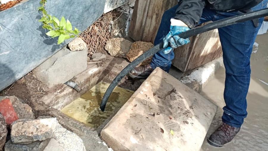 Llevó COMAPA acciones de mantenimiento en la colonia Las Delicias