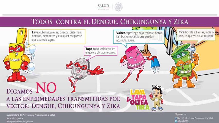 Gobierno busca combatir zika, dengue y chikungunya con participación ciudadana