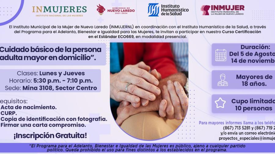 Lanza InMujer Convocatoria para curso/certificación financiado por programa federal 