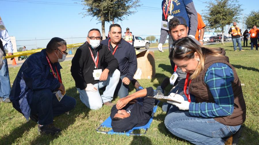 Miden respuesta de empleados y autoridades en simulacro de Campir