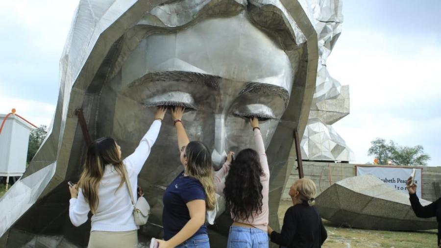 Antes de su inauguración, se incrementan visitas a la Virgen monumental de El Chorrito