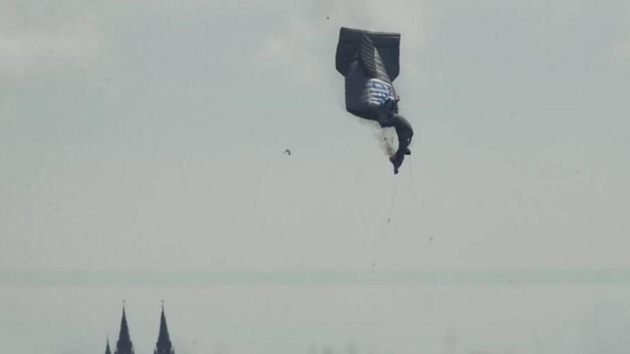 Dirigible se desploma en las cercanías del US open