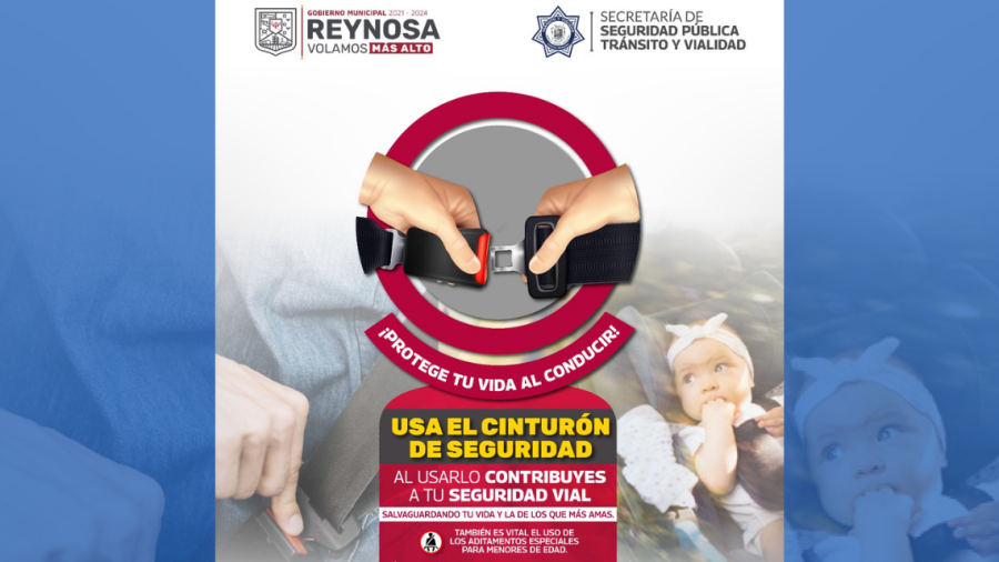 Usar cinturón de seguridad, exhortó de Tránsito de Reynosa 
