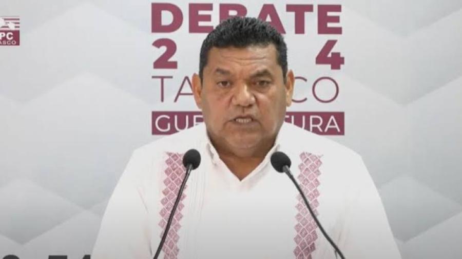 "Gracias a Morena la corrupción es ley en México": Candidato de Tabasco comete "resbalón" en debate