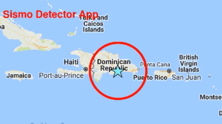 Sismo de 4,9 estremece la República Dominicana