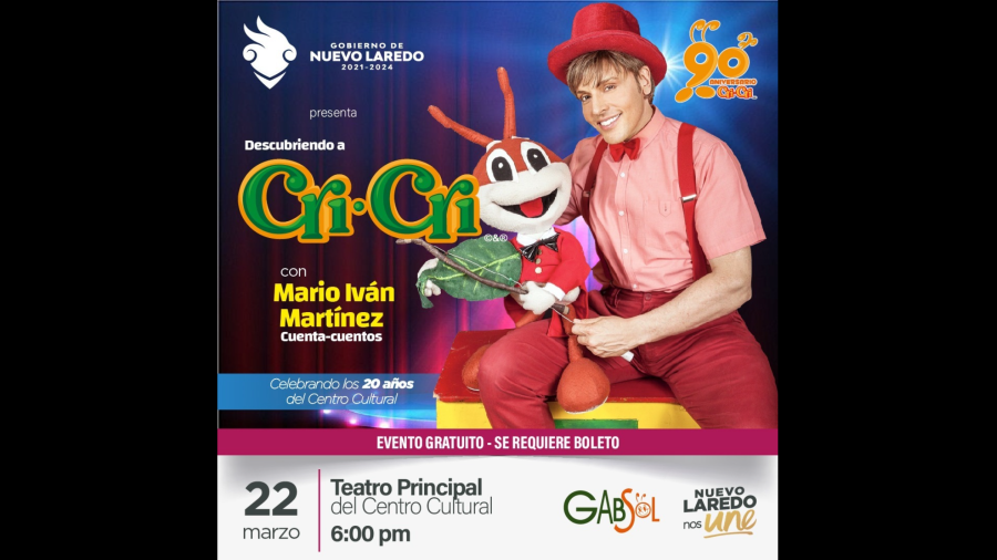  Invita Gobierno Municipal espectáculo infantil “Descubriendo a “Cri Cri”