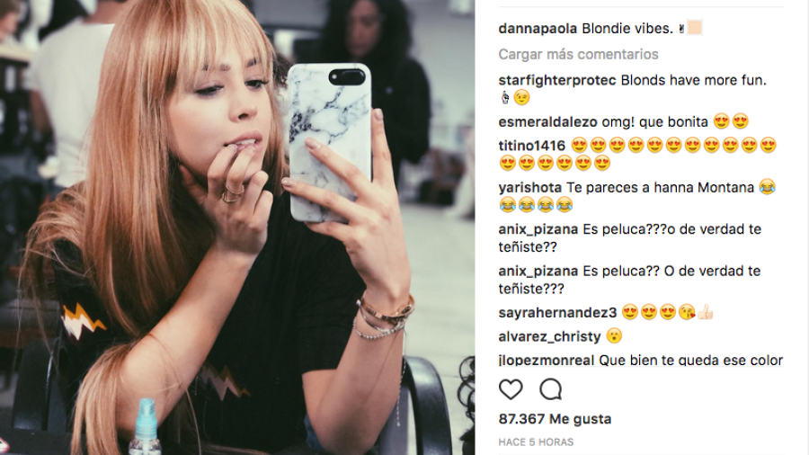 Cambia Danna Paola de look 