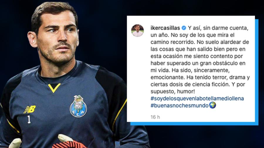 Iker Casillas recuerda el infarto que sufrió hace un año