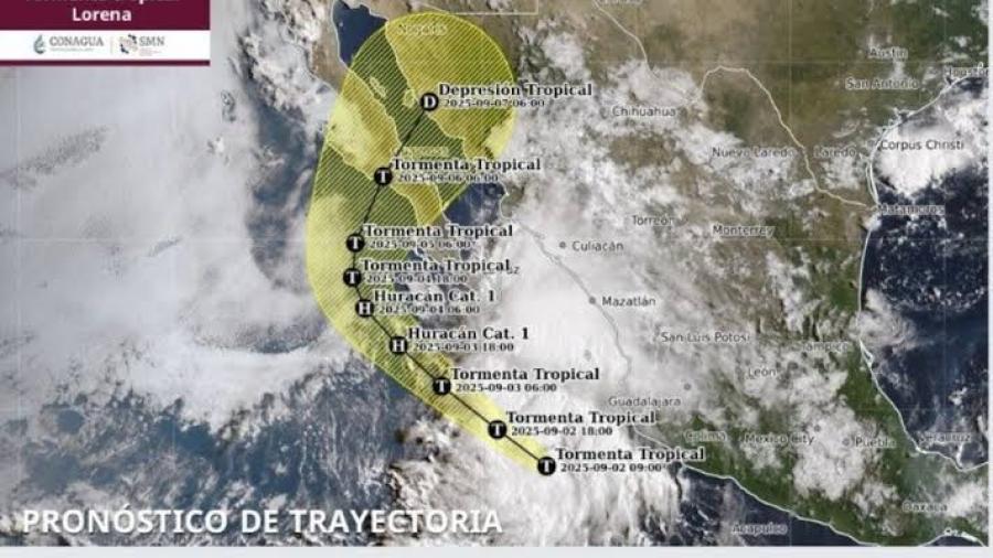 Protección Civil pide extremar precauciones por tormenta tropical Lorena