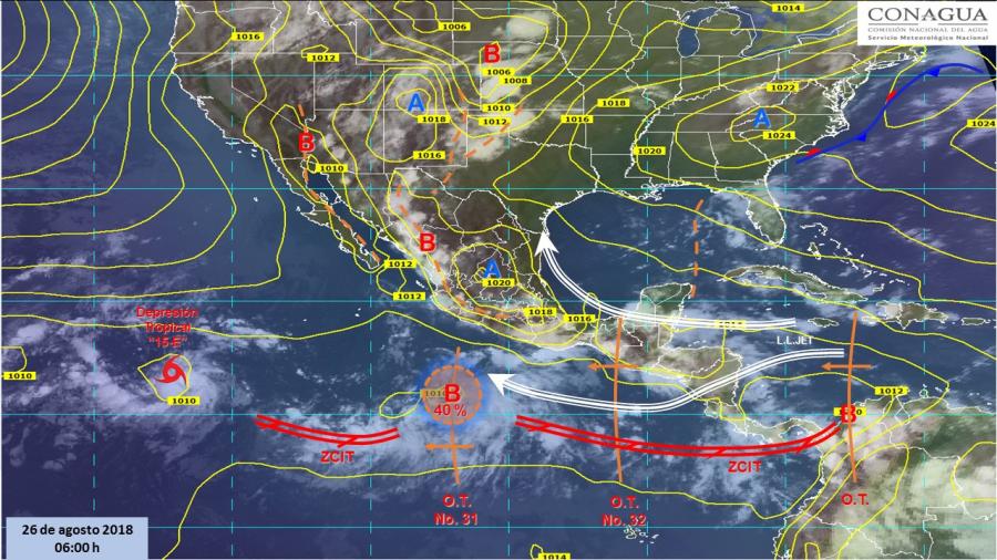Tormentas puntuales intensas con actividad eléctrica en Veracruz y Oaxaca