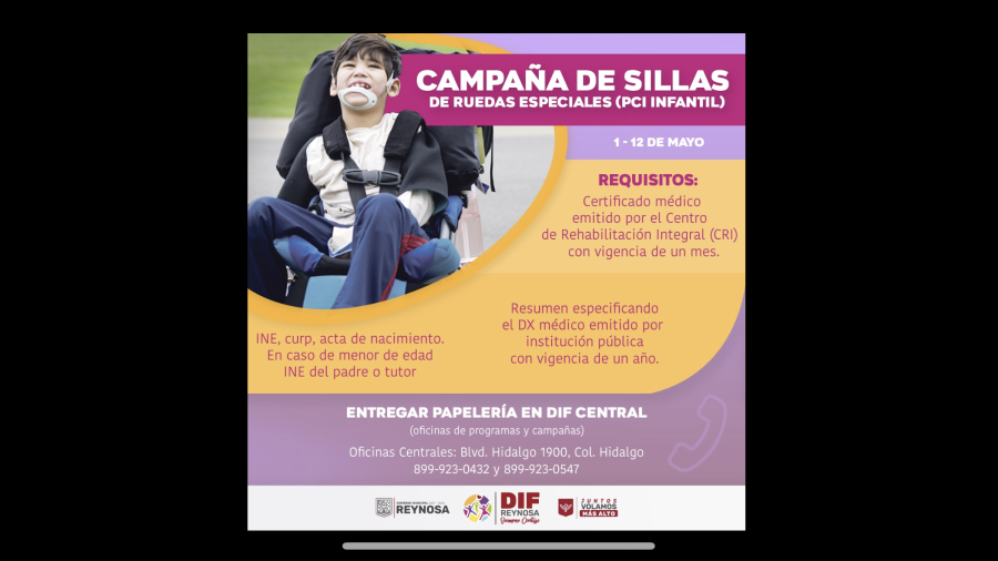 Hasta el 12 de mayo registro para Campaña de Sillas de Ruedas Especiales