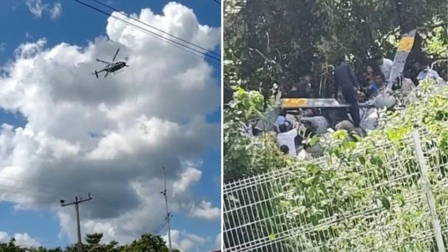 Se desploma helicoptero de la Marina en Tabasco; hay 3 muertos y dos heridos 
