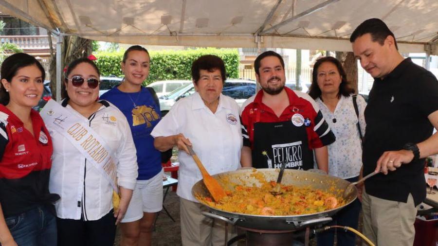 Inaugura alcaldesa festival de Paellas del Club Rotario Tampico