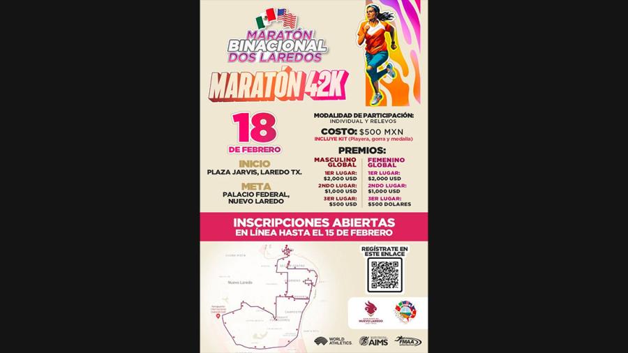 Invitan a primer maratón binacional 