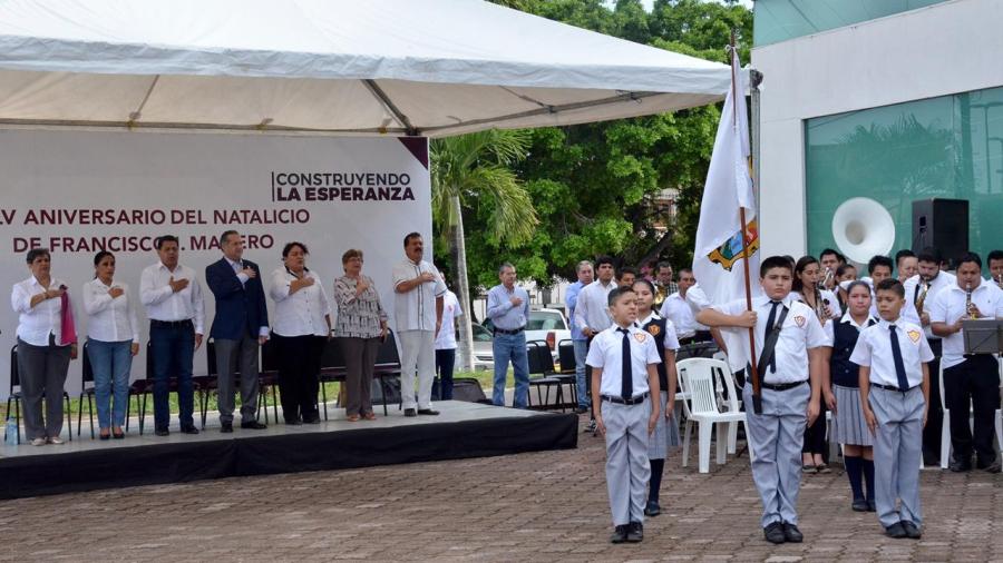 Conmemora Adrián Oseguera natalicio de Francisco I. Madero