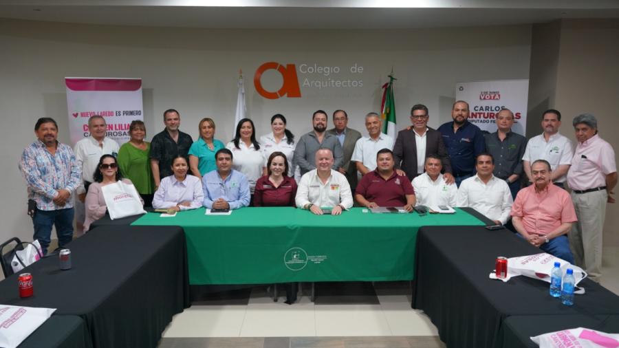 Acuerdan profesionales inmobiliarios trabajar unidos con Carmen Lilia Canturosas para mantener dinamismo económico de Nuevo Laredo