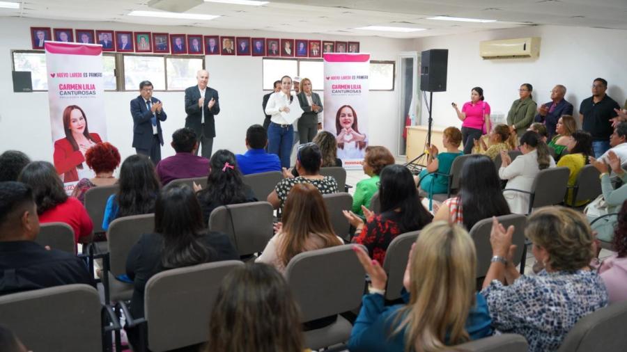 Barra de Abogados de Nuevo Laredo respalda propuestas de Carmen Lilia Canturosas