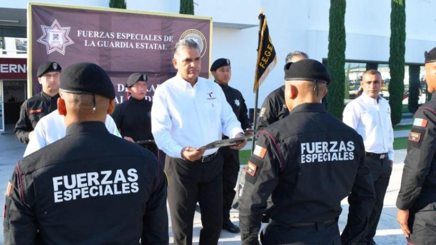 Recibe SSPT a nuevos elementos que concluyeron el décimo escalón del Curso de Fuerza Especiales de la Guardia Estatal