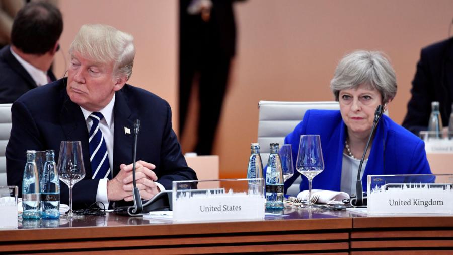 Theresa May reprocha a Trump sus mensajes tras el atentado en Londres