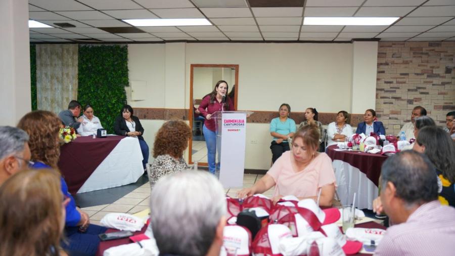 Soy una mujer de palabra, de principios y defenderé la 4T:Carmen Lilia Canturosas