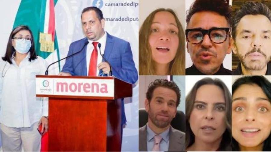 Morena denuncia famosos por campaña #SélvameDelTren