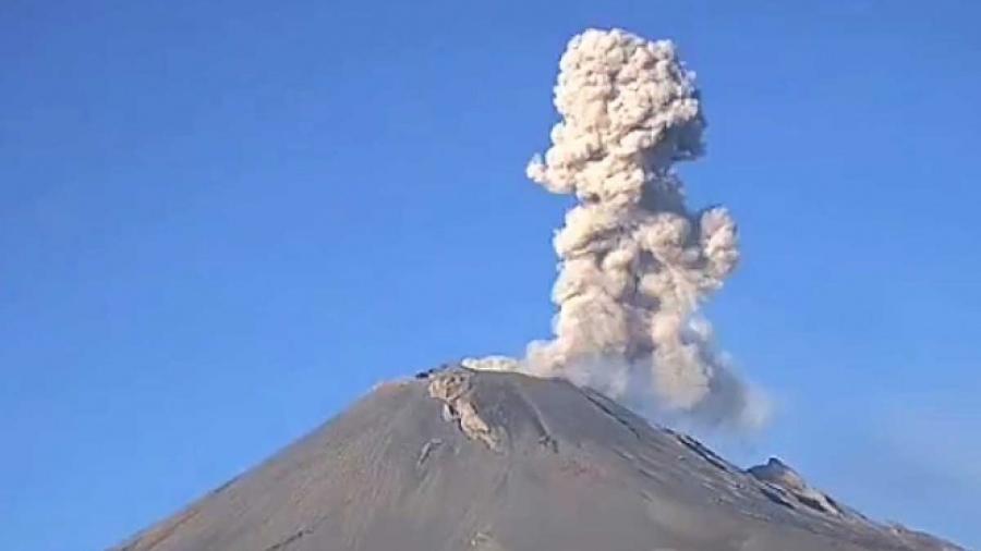 Popocatépetl registra 122 exhalaciones