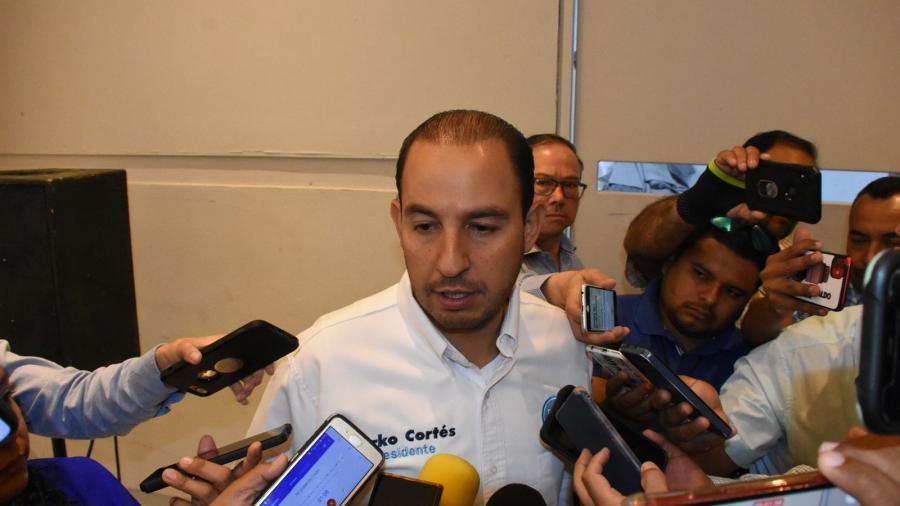 El dirigente del PAN Marko Cortés pide a FGR investigue a Américo Villarreal 