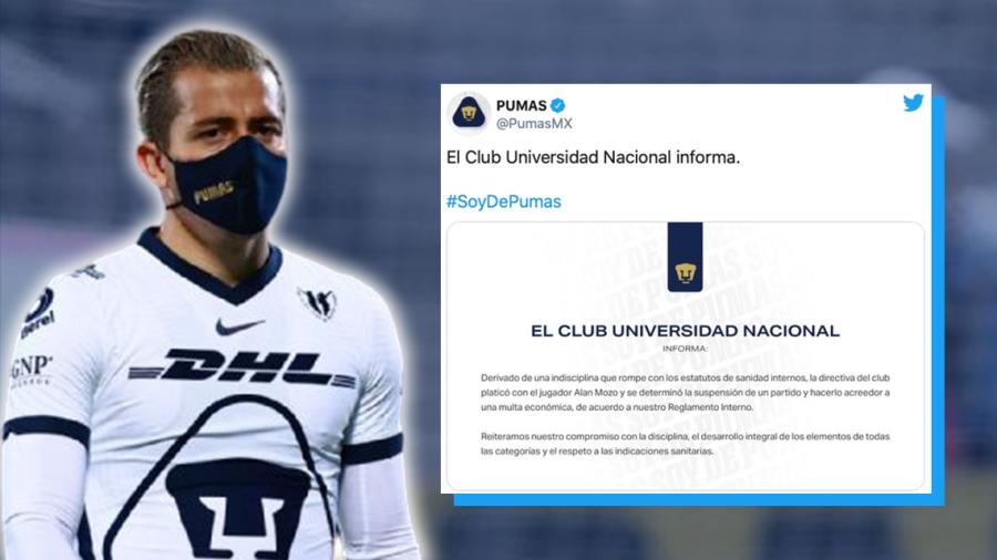 Sanciona Pumas a Alan Mozo por indisciplina