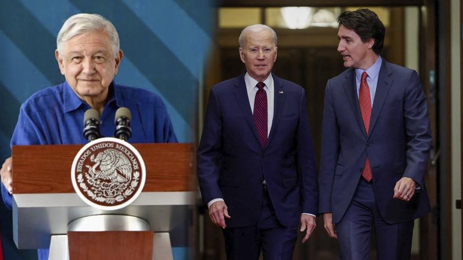 AMLO llama a Biden y Trudeau a no participar en guerra sucia en su contra