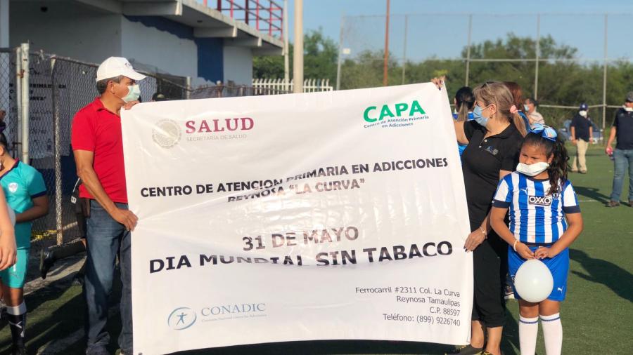 Con rally deportivo, concientizan a niños sobre consumo de tabaco