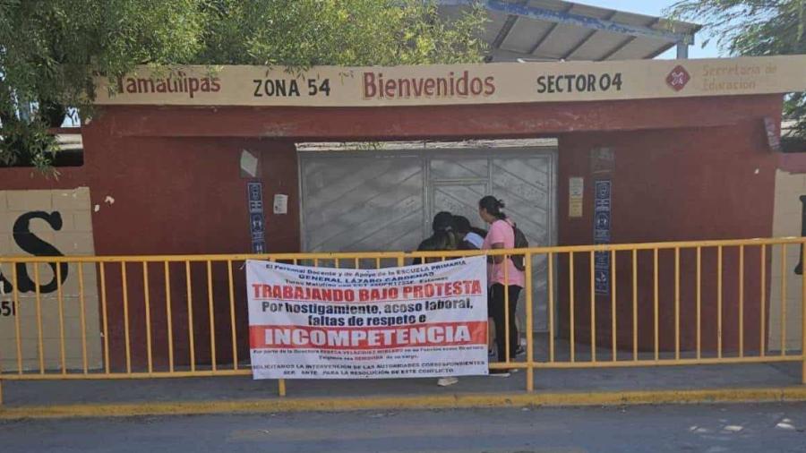 Docentes de primaria 'Lázaro Cárdenas' denuncian acoso de la directora