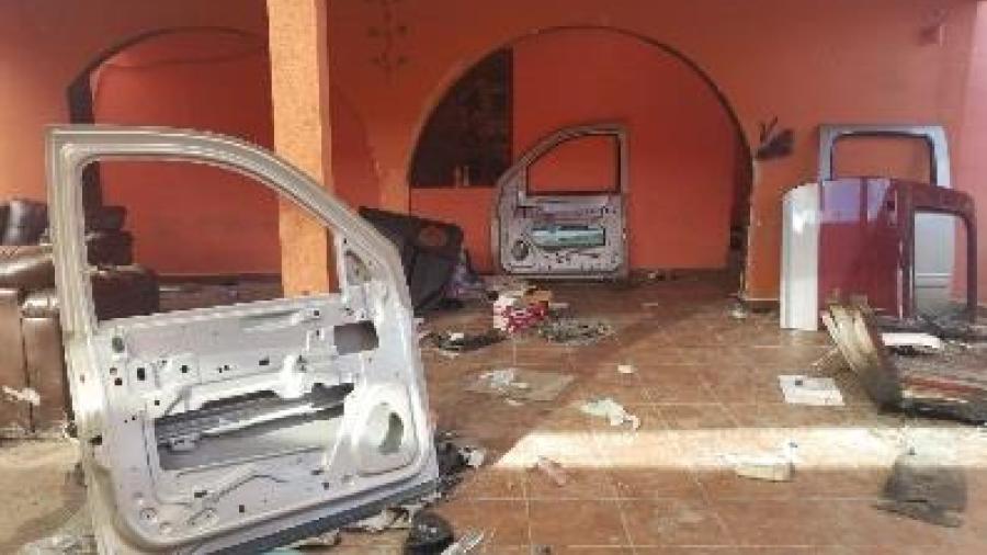 Aseguran taller de blindaje artesanal