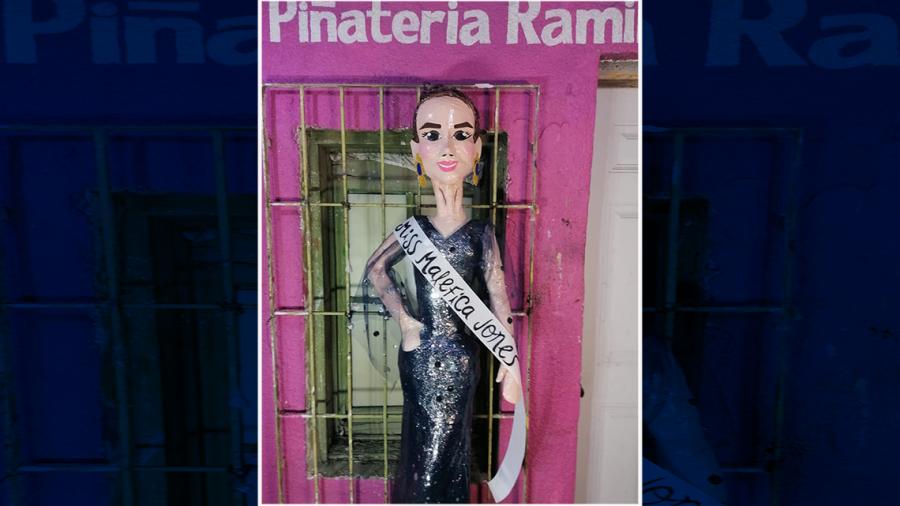 Piñatería Ramírez crea “Miss Maléfica” en honor a Lupita Jones