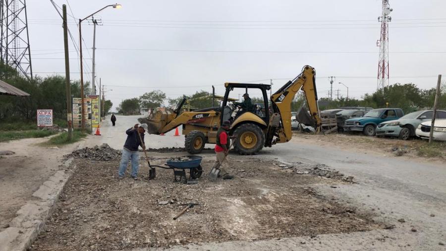 Municipio repara calles con más de 121 toneladas de asfalto