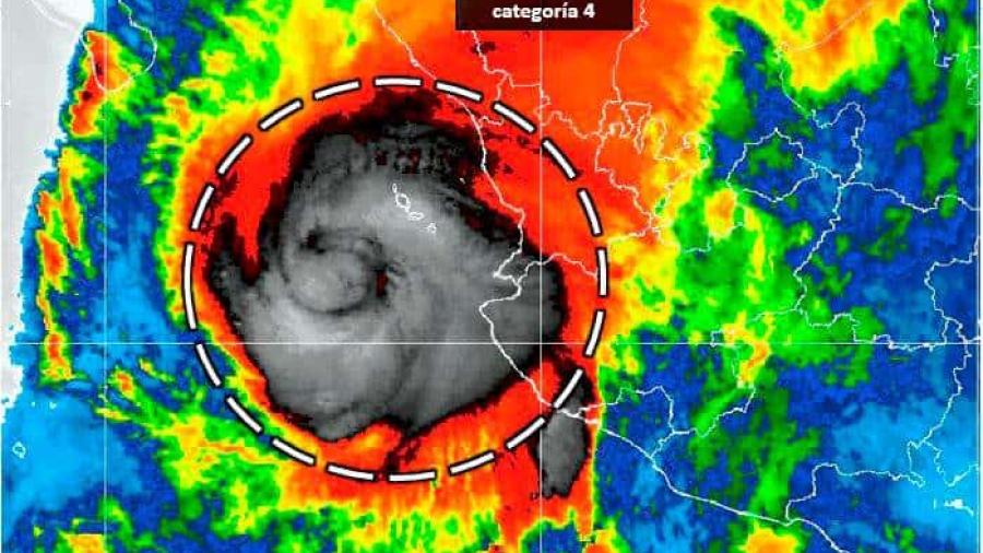 Esta tarde huracán Willa tocaría tierra en límites de Sinaloa y Nayarit