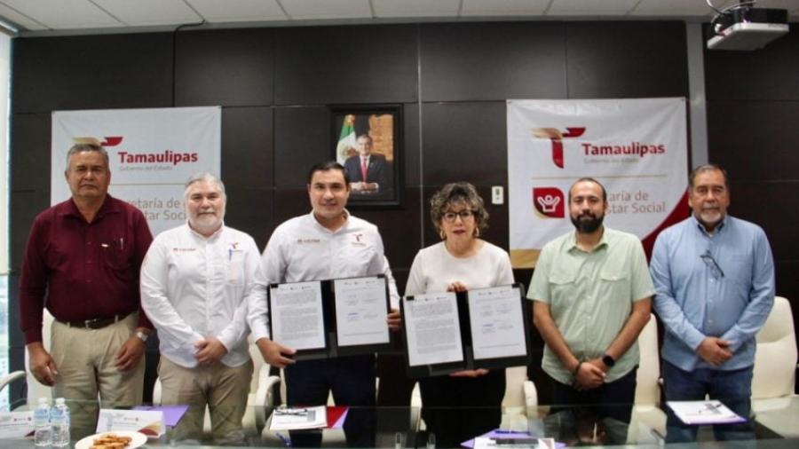 Eficientarán SEBIEN y Colegio de Tamaulipas los servicios en pro del bienestar