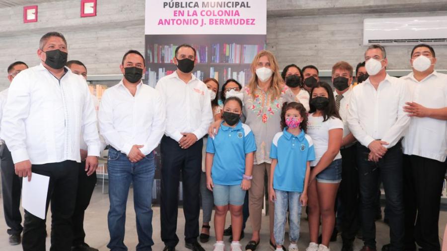 Alcaldesa y Subdelegado de SEDATU inauguran Biblioteca 