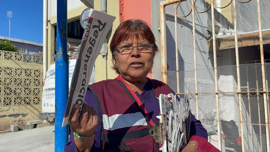 Reparten periódico para promover a Claudia Sheinbaum