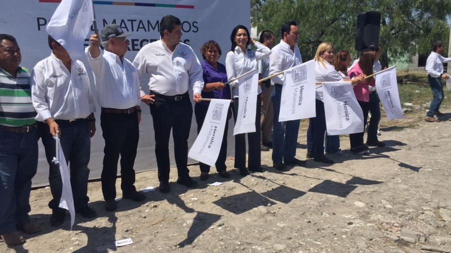 Arranca programa de pavimentación de calles en Matamoros 