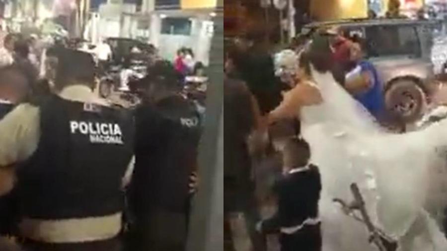 Policía irrumpe en boda en Ecuador y arresta al novio