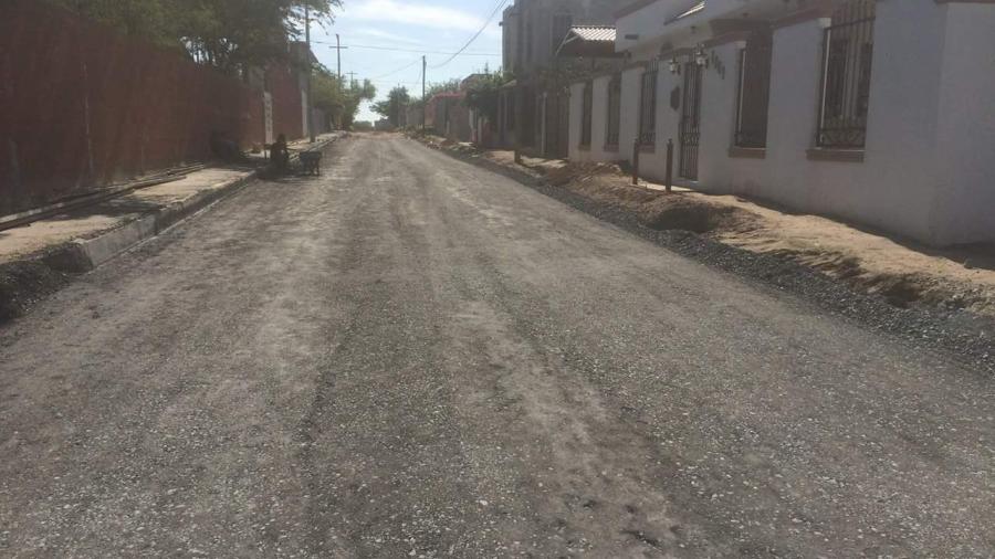 Beneficia pavimentación a vecinos de la calle Sonora