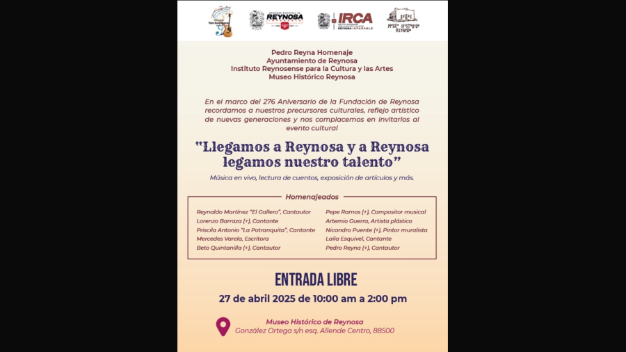 Reconoce Gobierno de Carlos Peña Ortiz talento y legado de precursores culturales