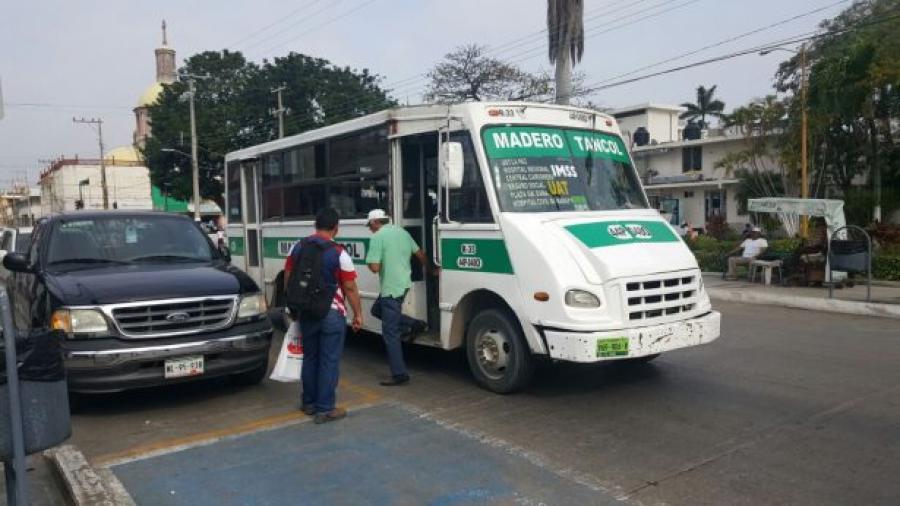 Rutas en Madero se encuentran operando en números rojos