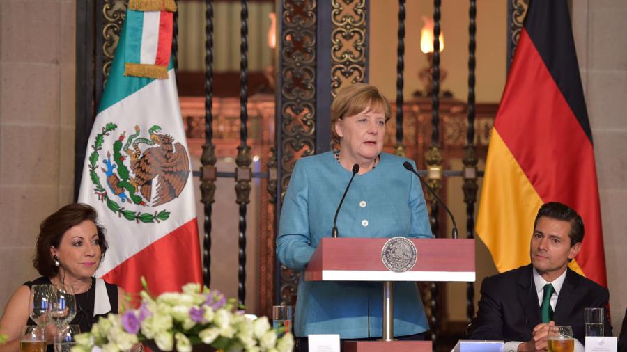 Angela Merkel y EPN reafirman su compromiso con el libre comercio